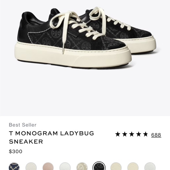 Tory Burch Shoes - Tory Burch Black and White Sneakers only worn 2x